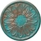 Ekena Millwork Fairfax Ceiling Medallion, Hand-Painted Copper Green Patina, 29 7/8"OD x 1 3/8"P CM29FACGS - alternate 1